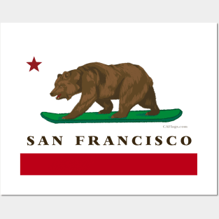 San Francisco CA Flag Posters and Art